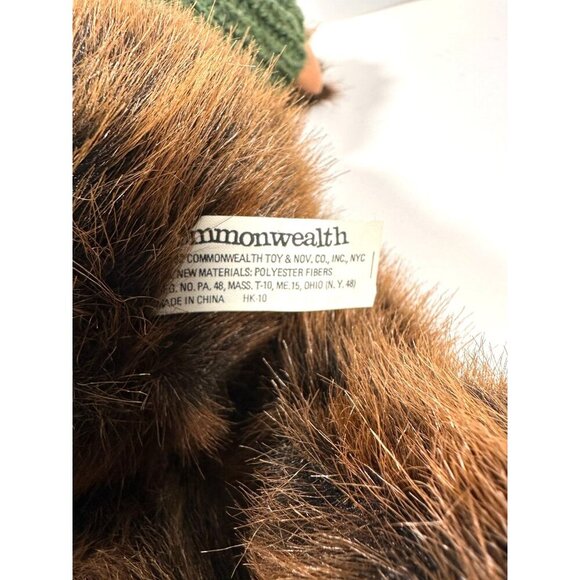 Vintage Commonwealth Toy Co. Christmas Teddy Bears Plush Boy &‎ Girl in Sweaters - Picture 12 of 16